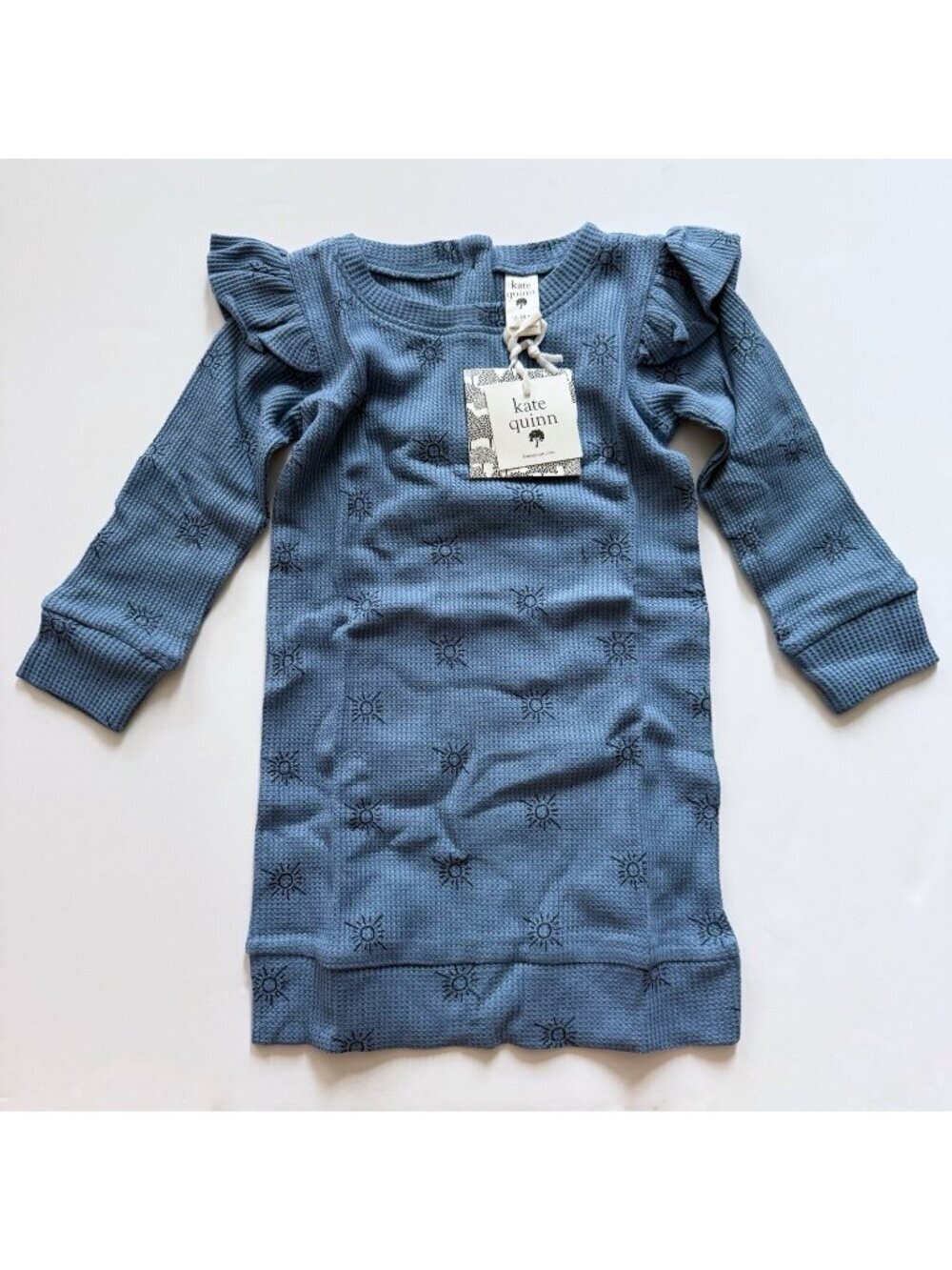 NWT Kate Quinn Organics baby girl thermal dress 18-24 months